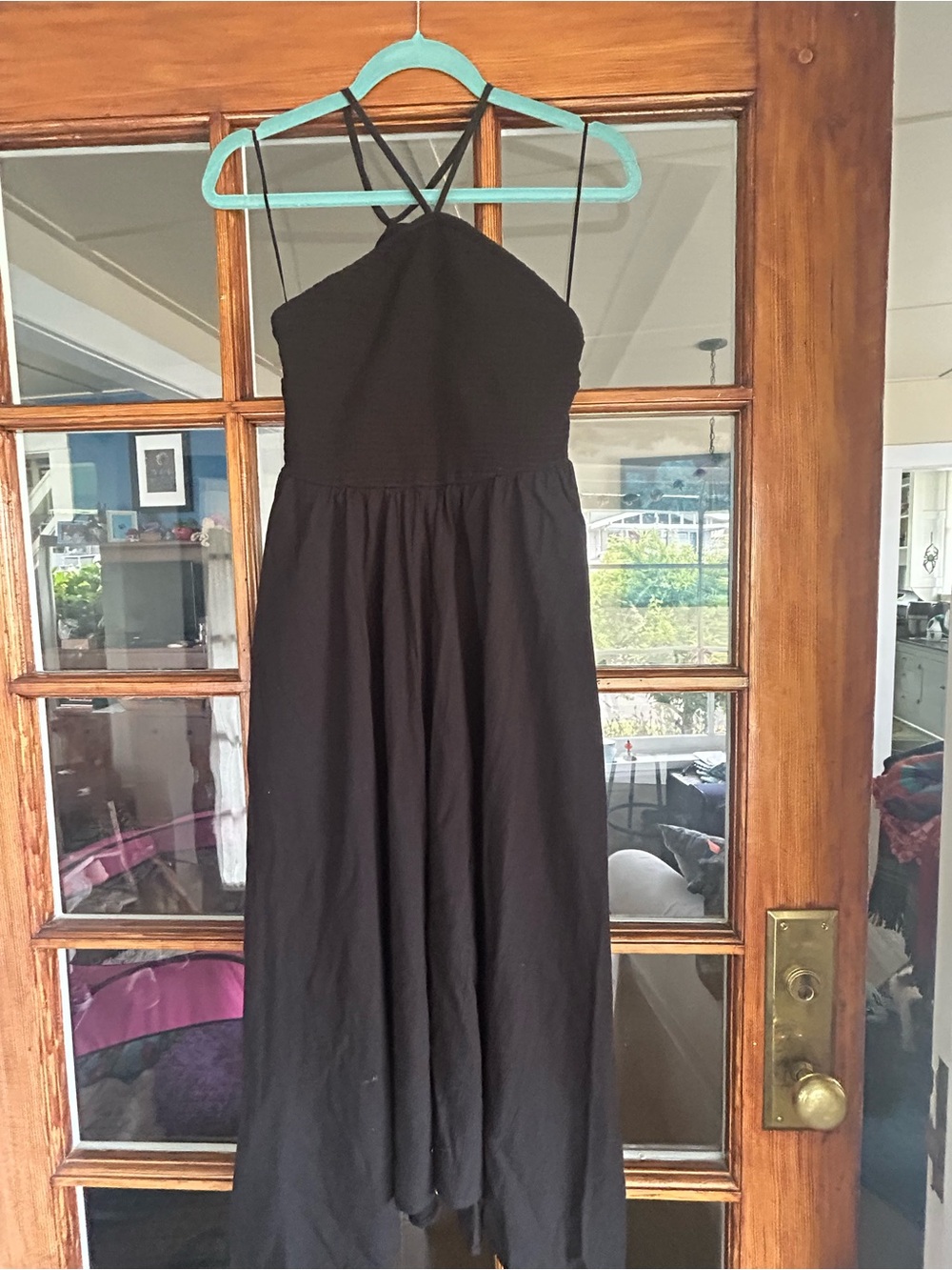 Old Navy Black Halter style Midi Dress